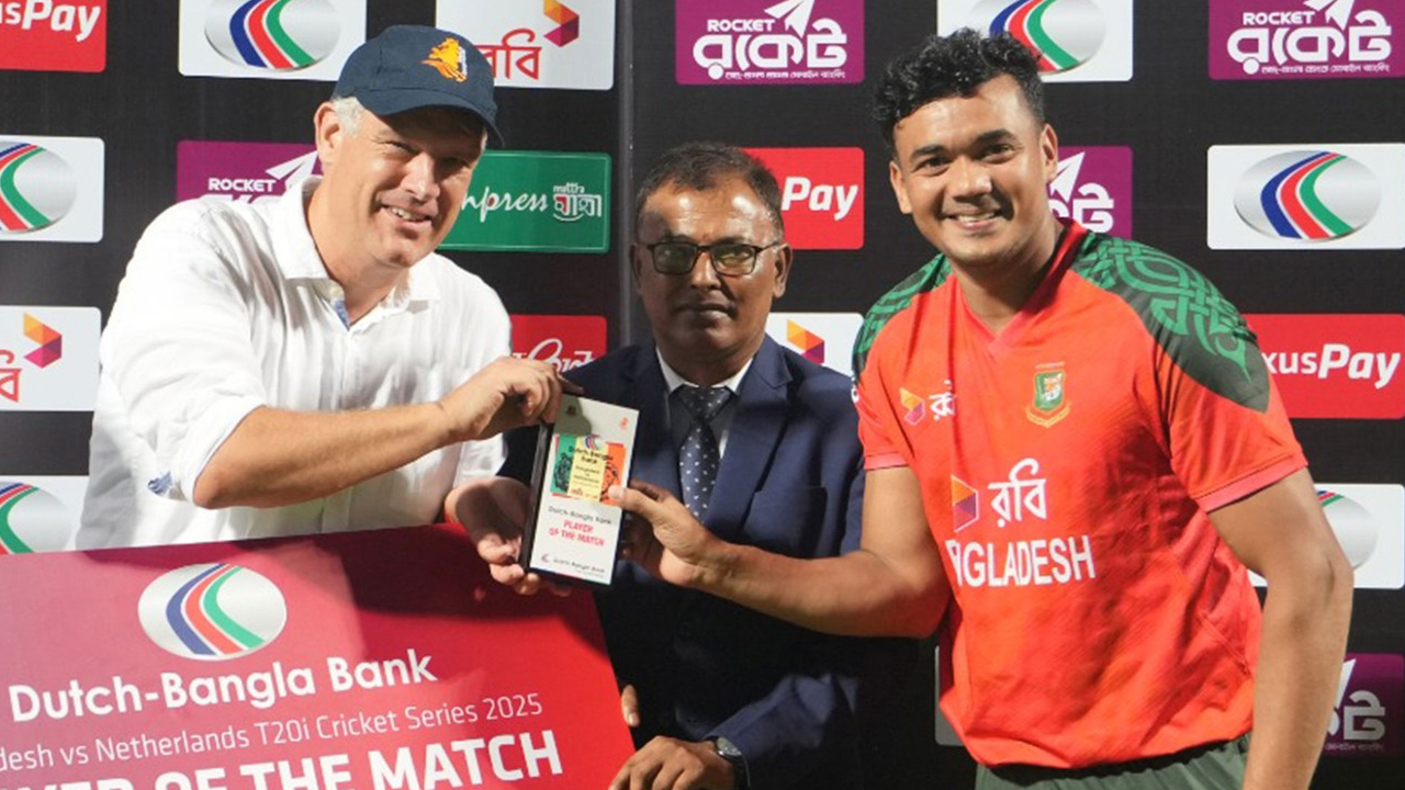 ম্যাচসেরা হয়ে যা বললেন তাসকিন