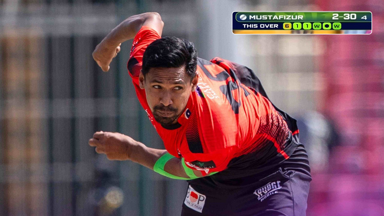 দুভার্গ্যের দিনেও মোস্তাফিজের ঝলক