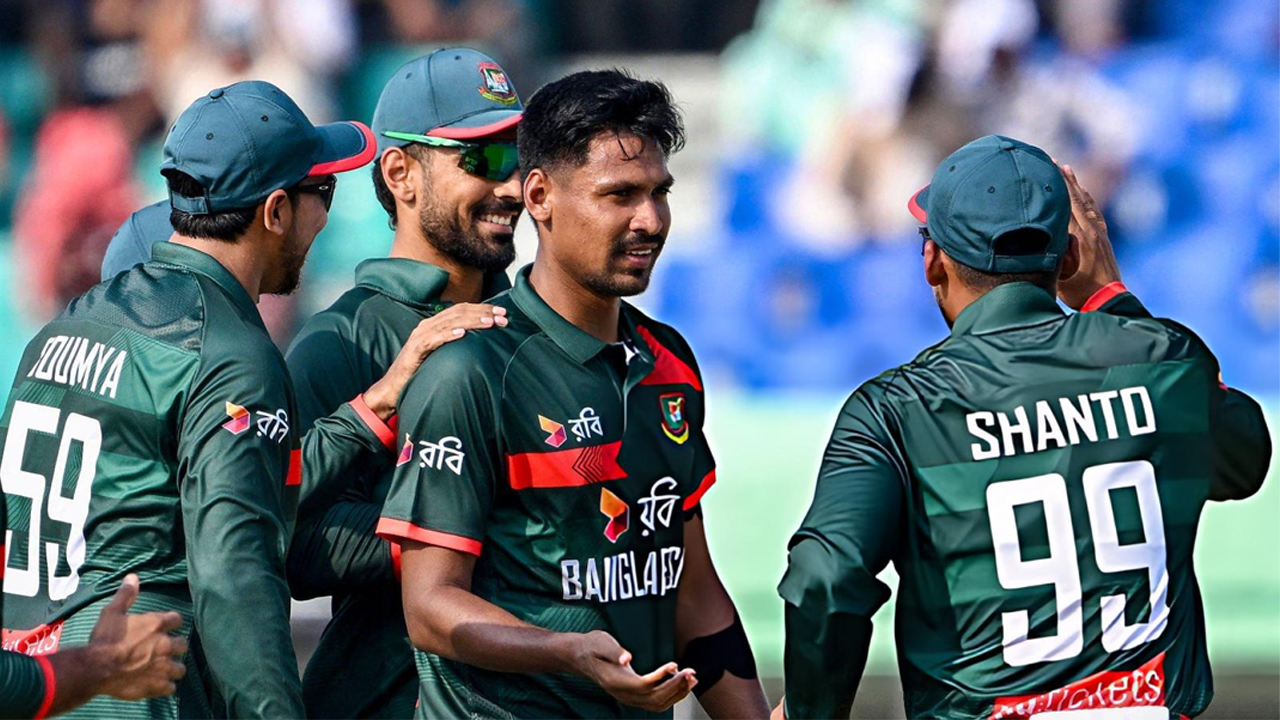 শান্তর সেঞ্চুরি আর মোস্তাফিজ ঝড়ে সিরিজ জিতল বাংলাদেশ