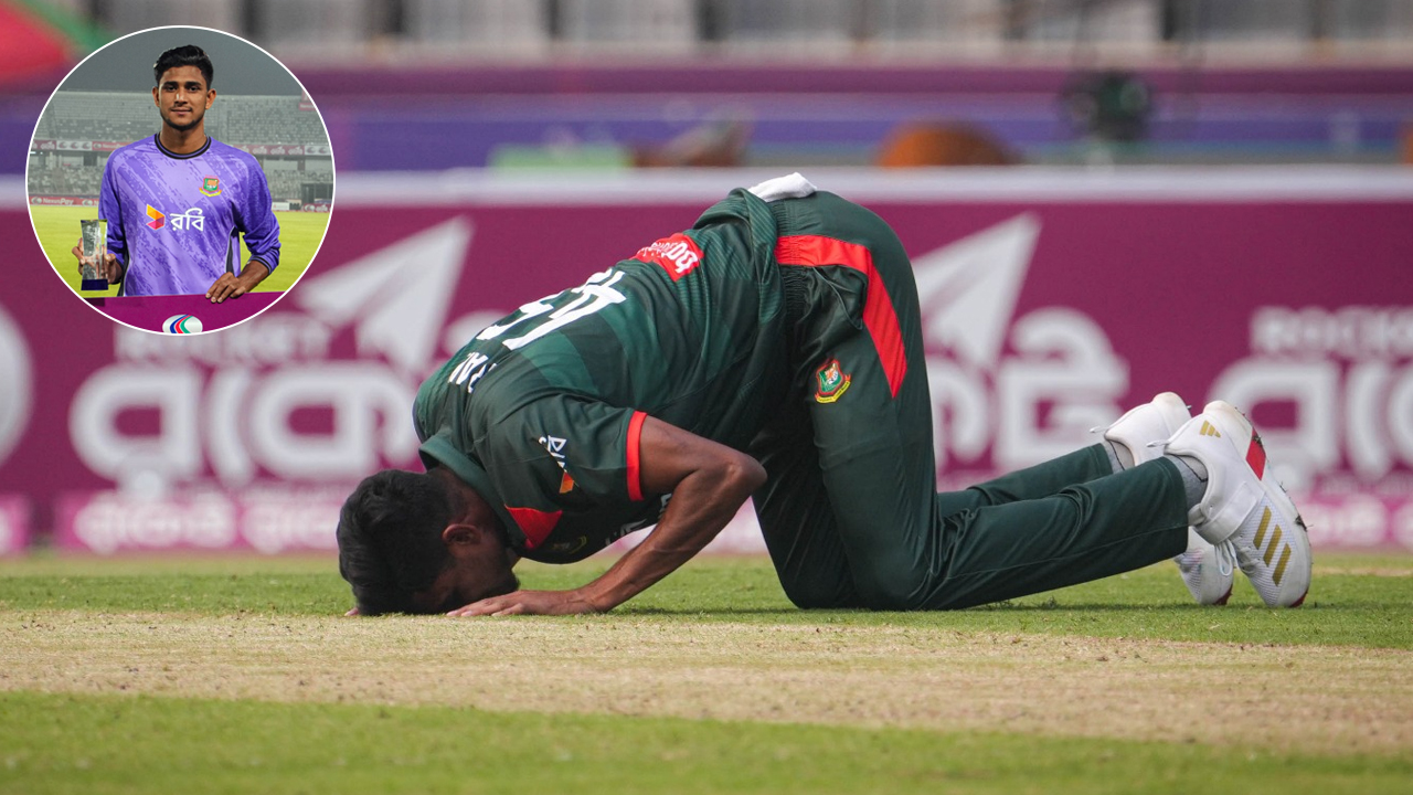 ম্যাচসেরা হওয়ার দিনে নতুন রেকর্ড গড়লেন নাহিদ রানা